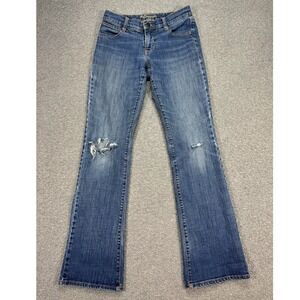 Old Navy Bootcut Jeans Women's 0 Blue Medium Wash The Dreamer Denim Distressed